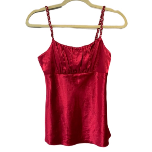 Vintage Tops Y2k Byline Satin Chain Strap Tank Top Poshmark